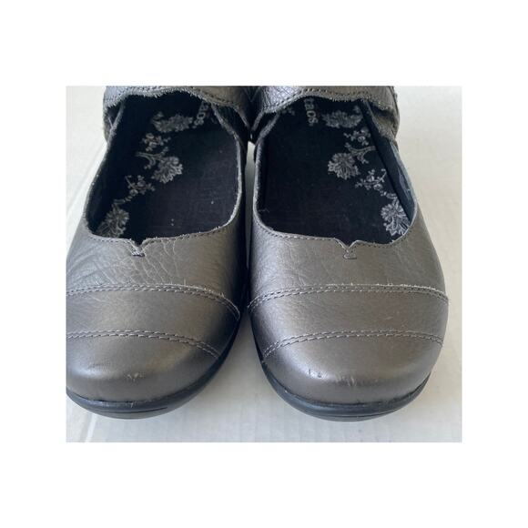 Taos Applause Pewter Smooth Leather Mary Jane Flat Ballet Gray Shoe 10 U… - Picture 3 of 7